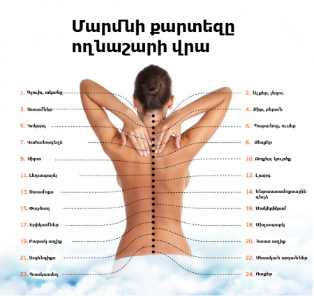 Մարմնի քարտեզը ողնաշարի վրա. ինչով են պայմանավորված մեջքի ցավերը
