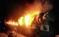 Ընթացքի ժամանակ այրվել է ուղևորներ տեղափոխող գնացքը